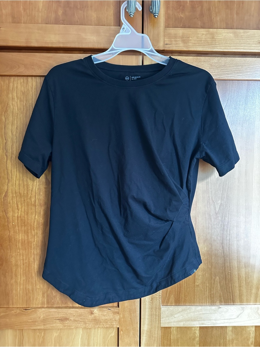 Ag Adriano Goldschmied Black Short Sleeve Tee